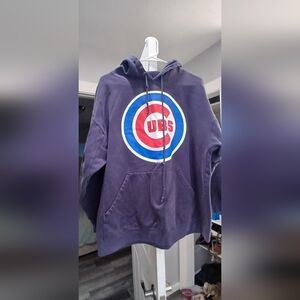 Cubs Logo Hoodie, Perfectly Worn.